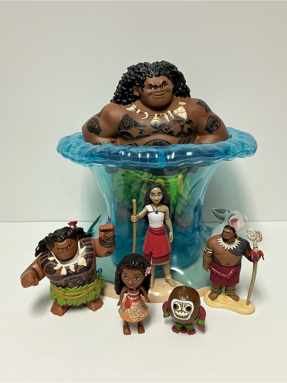 Disney Moana 2 Movie Theatre Popcorn Bucket - Blue Wave with Characters